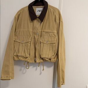 Zara Tan and Brown Jacket